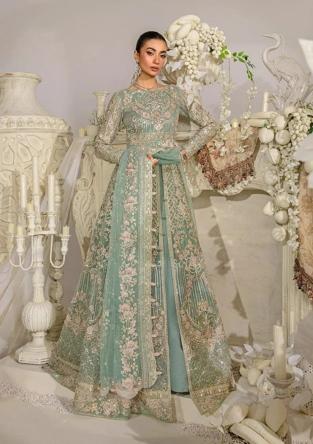 Elaf ELSA Organza Hand Embellished Exclusive Formal Maxi  - 10651
