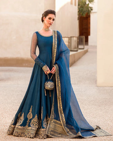 Faiza Saqlain RISMA Chiffon Embroidered & Hand Embellished Maxi - J0180