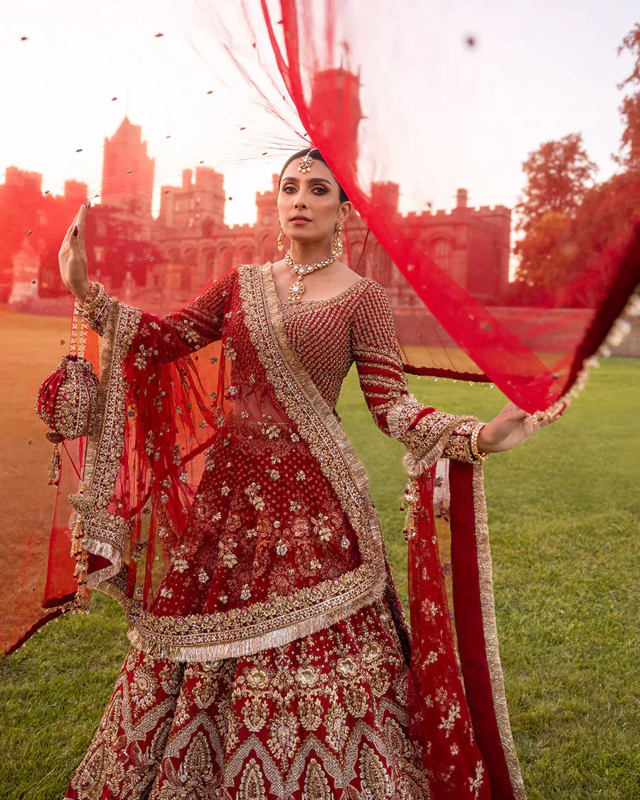 Faiza Saqlain RAENI Raw silk Hand Embellished & Embrodiered Maxi - J0533