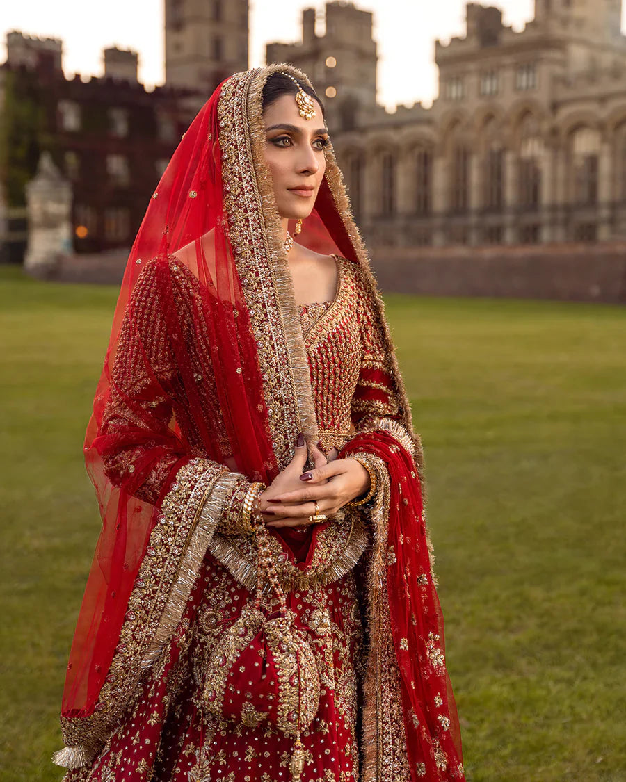 Faiza Saqlain RAENI Raw silk Hand Embellished & Embrodiered Maxi - J0533