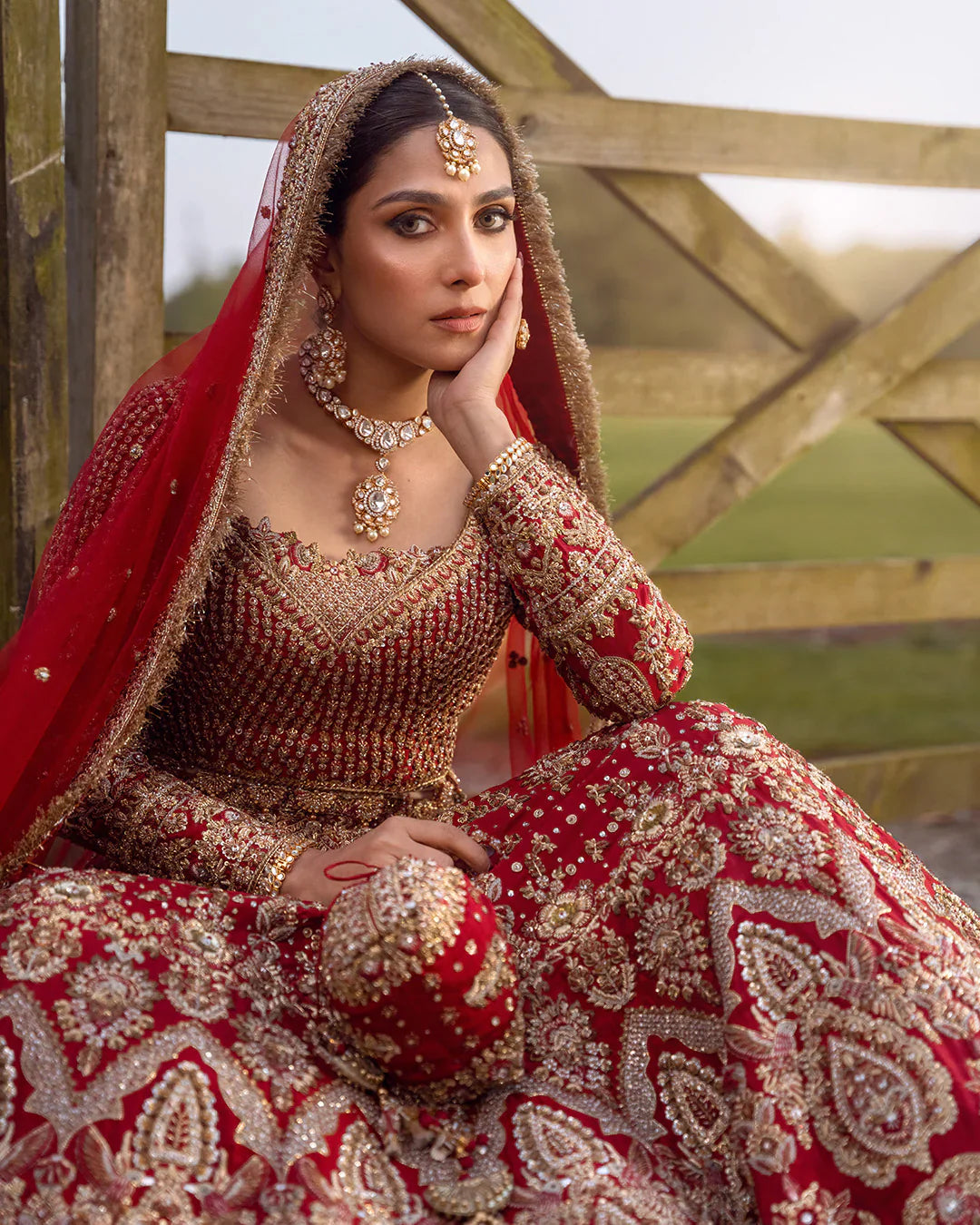 Faiza Saqlain RAENI Raw silk Hand Embellished & Embrodiered Maxi - J0533