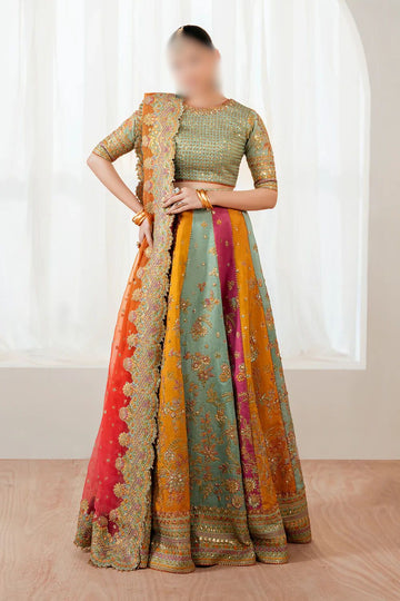 Baroque Silk Embroidered Maxi - J0484