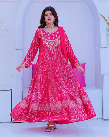 Original Factory Leftover Ethnic by Zohan Chiffon Hand Embellished & Embrodiered Formal 3 Piece Maxi Stitched - 0669